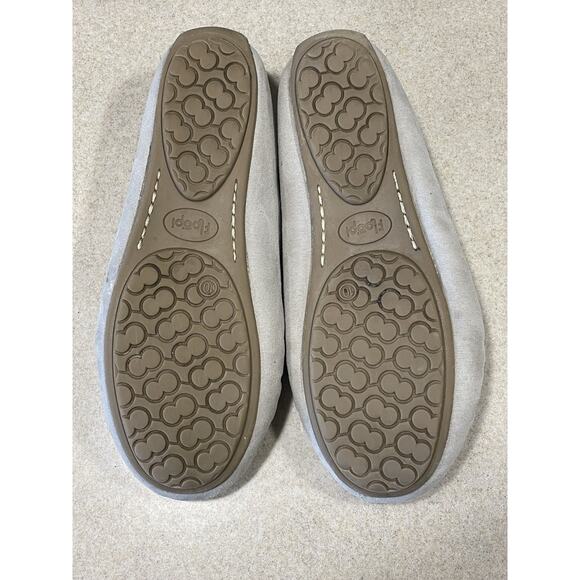 Floopi-Lilly Moccasin Faux Sued Slippers Gray Women’s Size 10 Casual Comfortable - Picture 7 of 10